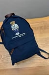 MEN2002 BEAR NAKIŞLI UNISEX LACİVERT SIRT ÇANTASI