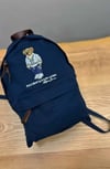MEN2002 BEAR NAKIŞLI UNISEX LACİVERT SIRT ÇANTASI