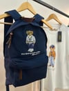 MEN2002 BEAR NAKIŞLI UNISEX LACİVERT SIRT ÇANTASI
