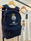 MEN2002 BEAR NAKIŞLI UNISEX LACİVERT SIRT ÇANTASI