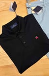 MEN2011 B&B POLO YAKA PAMUKLU SİYAH T-SHIRT