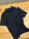 MEN2011 B&B POLO YAKA PAMUKLU SİYAH T-SHIRT
