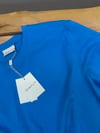 MEN2039 GNT KÜÇÜK NAKIŞLI BİSİKLET YAKA TURKUAZ BASİC T-SHIRT