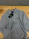 MEN2060 L.LS PAMUKLU LİKRALI GRİ GÖMLEK
