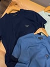 MEN2070 E.A SİLİKON LOGOLU PAMUKLU T-SHIRT