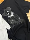 MEN2089 L.BNJ ÖN/ARKA BASKILI SİYAH T-SHIRT