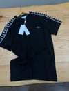 MEN2092 LCT OMUZLARI ŞERİT DETAYLI SİYAH T-SHIRT