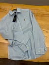 MEN2093 L.LS MAVİ KARELİ PAMUKLU GÖMLEK
