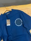 MEN2097 L.BNJ ÖN/ARKA BASKILI MAVİ T-SHIRT