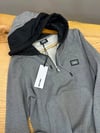 MEN2098 KARL L. YARIM FERMUARLI GRİ SWEAT