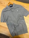 MEN2114 PRL YAKALI GRİ TRİKO T-SHIRT