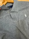 MEN2114 PRL YAKALI GRİ TRİKO T-SHIRT