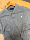MEN2114 PRL YAKALI GRİ TRİKO T-SHIRT