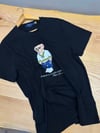 MEN2115 BEAR BASKILI SİYAH T-SHIRT