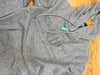 MEN2117 GNT SLİM FİT NAKIŞLI KAPÜŞONLU GRİ SWEAT