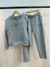 MEN2118 GNT SLİM FİT NAKIŞLI GRİ EŞOFMAN ALTI