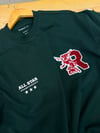 MEN2129 R.ISLAND NAKIŞLI KOYU YEŞİL T-SHIRT