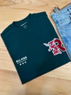 MEN2129 R.ISLAND NAKIŞLI KOYU YEŞİL T-SHIRT