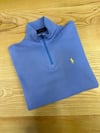 MEN2140 PRL YARIM FERMUARLI UZUN KOL LİLA T-SHIRT