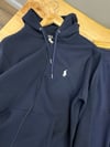 MEN2160 PRL PAMUKLU TAM FERMUARLI LACİVERT HIRKA