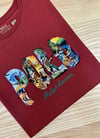 MEN2163 PRL NAKIŞLI PAMUKLU KİREMİT T-SHIRT