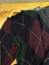 MEN2164 BAKLAVA DESENLİ KOYU LACİVERT KAZAK