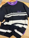 MEN2181 S&SODA ÖRGÜ DETAYLI ŞERİTLİ T-SHIRT