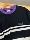 MEN2181 S&SODA ÖRGÜ DETAYLI ŞERİTLİ T-SHIRT