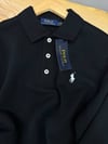 MEN2192 PRL YARIM DÜĞMELİ SİYAH PAMUKLU SWEAT