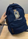 MEN2249 CEKETLİ BEAR NAKIŞLI UNISEX LACİVERT SIRT ÇANTASI