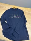 MEN2256 TM ÖZEL SERİ NAKIŞLI LACİVERT UZUN KOL T-SHIRT