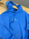 MEN2260 PRL NAKIŞLI KAPÜŞONLU MAVİ SWEAT