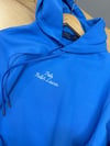 MEN2260 PRL NAKIŞLI KAPÜŞONLU MAVİ SWEAT