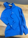 MEN2260 PRL NAKIŞLI KAPÜŞONLU MAVİ SWEAT