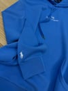 MEN2260 PRL NAKIŞLI KAPÜŞONLU MAVİ SWEAT