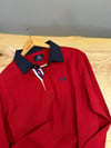MEN2264 L.MRTN NAKIŞLI KIRMIZI UZUN KOL POLO T-SHIRT