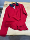 MEN2264 L.MRTN NAKIŞLI KIRMIZI UZUN KOL POLO T-SHIRT
