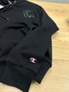 MEN2275 CHMP KAPÜŞONLU SİYAH SWEAT