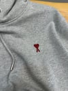 MEN2282 ALXNDR M.  NAKIŞLI KAPÜŞONLU GRİ SWEAT