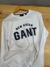 MEN2294 GNT BASKILI UZUN KOL BEYAZ T-SHIRT
