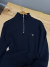 MEN2308 GNT YARIM FERMUARLI LACİVERT SWEAT