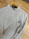 MEN2313 PRL UZUN KOL GRİ POLO T-SHIRT
