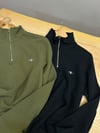 MEN2324 GNT YARIM FERMUARLI DOKULU SWEAT