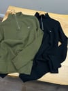 MEN2324 GNT YARIM FERMUARLI DOKULU SWEAT