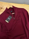 MEN2329 B.S YARIM FERMUARLI BORDO TRİKO KAZAK