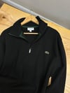 MEN2331 LCT YARIM FERMUARLI LOOSE FİT SİYAH SWEAT