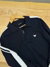 MEN2347 E.A EXCLUSIVE YARIM FERMUARLI LACİVERT TRİKO