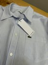 MEN2361 LCT MAVİ ÇİZGİLİ REGULAR CEPLİ GÖMLEK
