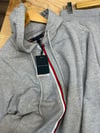 MEN2366 TM TAM FERMUARLI KAPÜŞONLU GRİ HIRKA