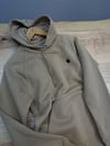 MEN2372 C.HRT NAKIŞLI SÜTLÜ KAHVE KAPÜŞONLU SWEAT